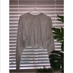 ✨Forever 21 ripped crop sweater✨